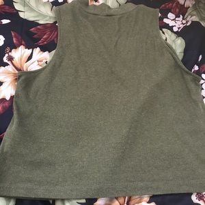 H & M turtle neck crop tank